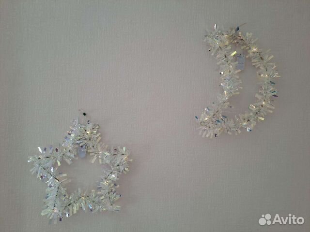 Гирлянды звезда и луна