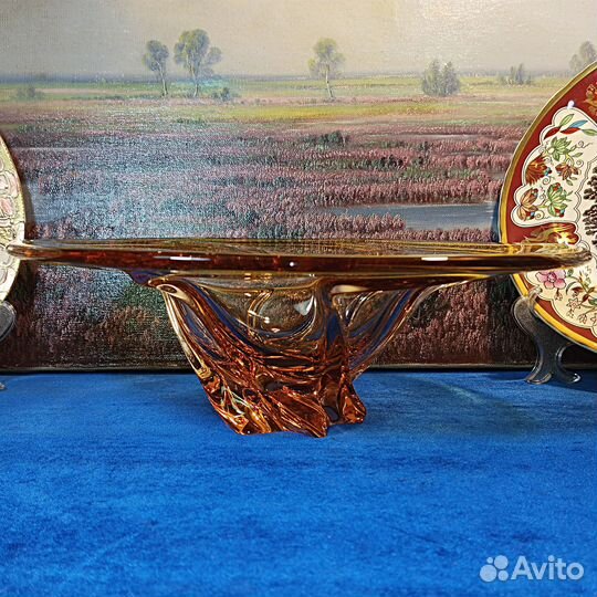 Ваза.Франция.Художественное стекло.VMC Reims