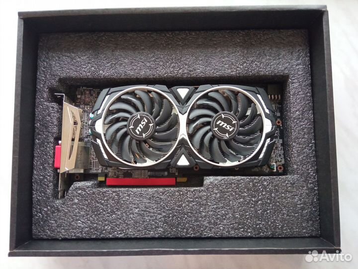 Видеокарта MSI AMD Radeon RX 580 armor 8G OC