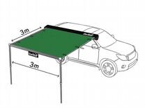 Тент-маркиза на автомобиль 3х3м Зеленый/серый