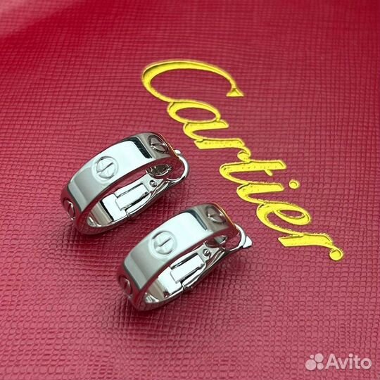 Серьги cartier love