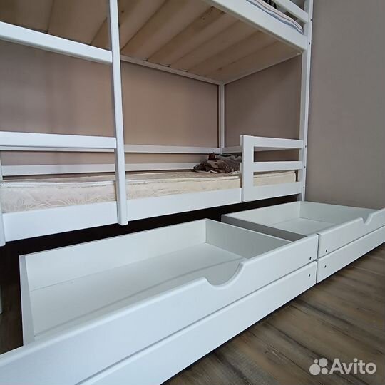 Двухъярусная кровать высокий борт. Цвета на выбор