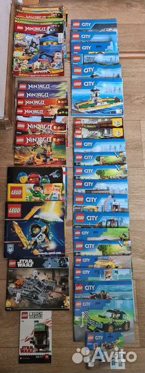 Lego журналы,постеры и книжки-инструкции