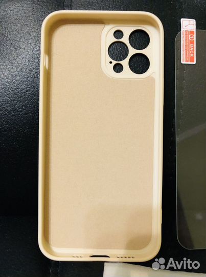 Чехол на iPhone 12 pro+4 стекла