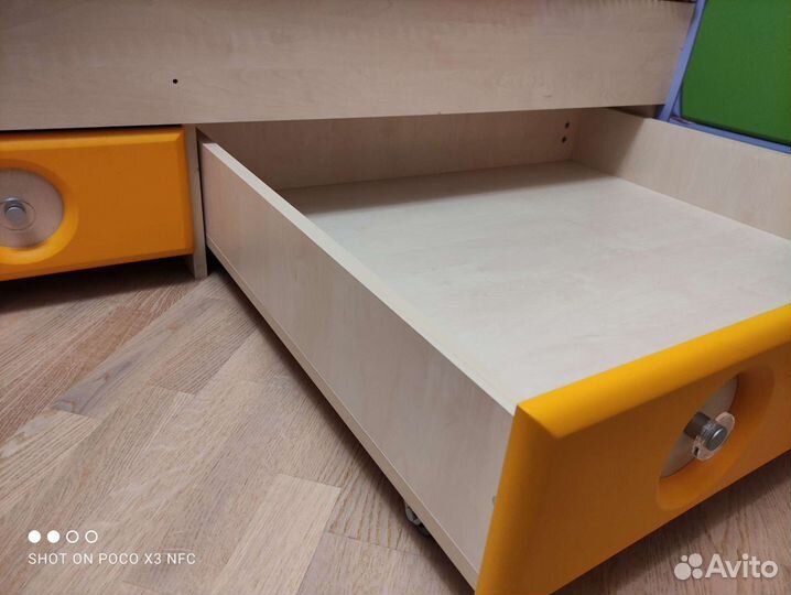 Детская кровать с матрасом Снайт