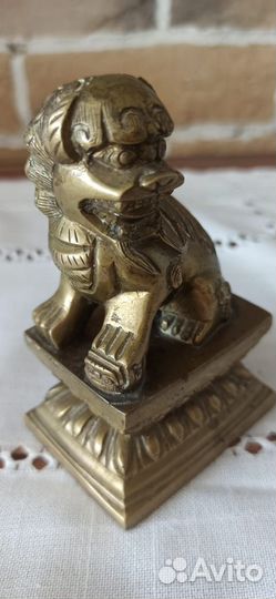 Бронзовая антикварная китайская статуэтка до 1917г
