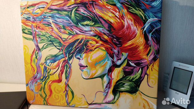 Картина Яркая девушка 50 на 40 см