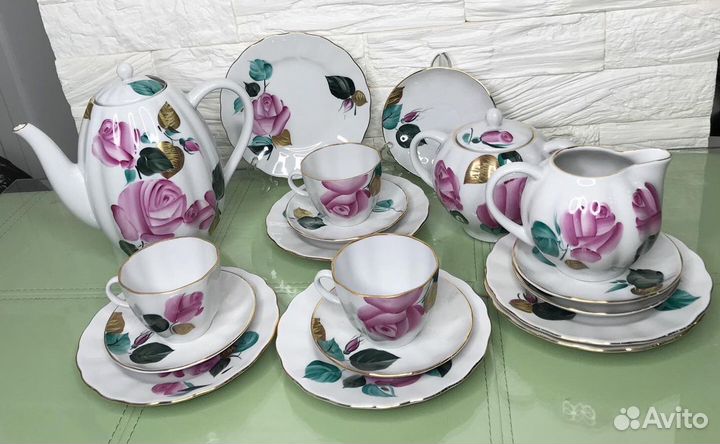 Кофейный сервиз лфз «Роза»