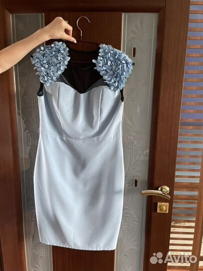 Платье с гортензиями