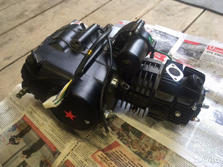 Двигатель на мопед Альфа 125см,новый