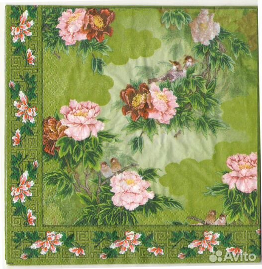 Салфетки для декупажа фоновые 3-х слойные