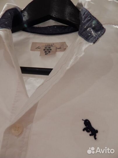 Рубашка H&M идеальная 7/8 лет