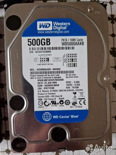 Жесткие диски HDD и SSD nvme