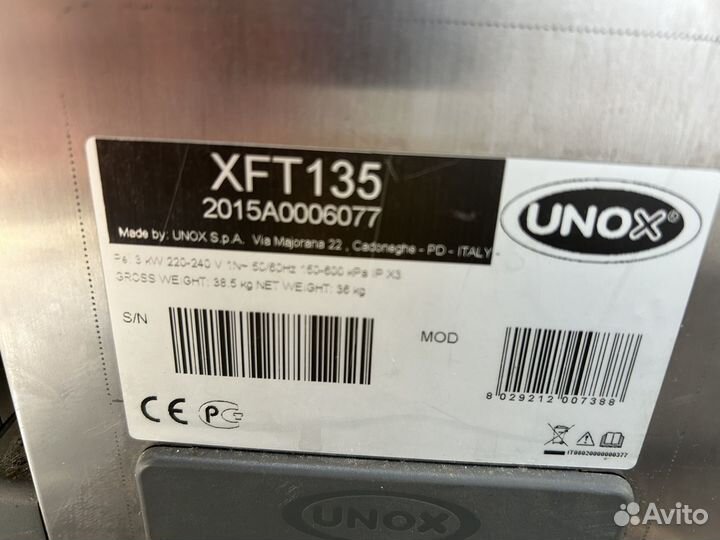 Конвекционная печь unox XFT 135 (в идеале)