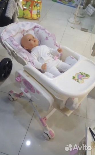 Детский стол, стул, качалка, кроватка
