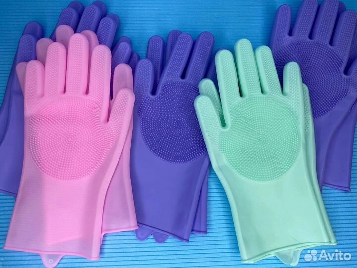 Перчатки для мойки посуды животных Magic Cleaning