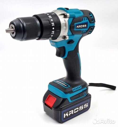 Шуруповерт для ледобура 1100Hm kross KLI-12, 2 акб