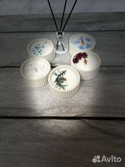 Свечи из кокосового воска