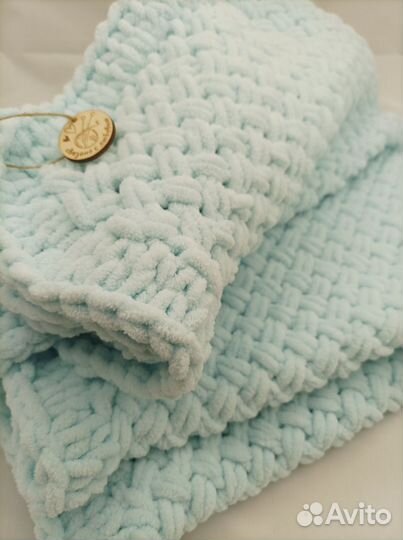 Плед из ализе пуффи