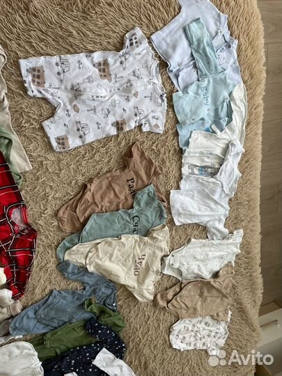 Вещи для новорожденных пакетом 56-62р