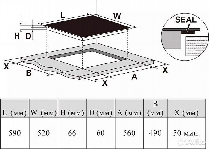 Варочная поверхность haier HHX-Y64tfvb