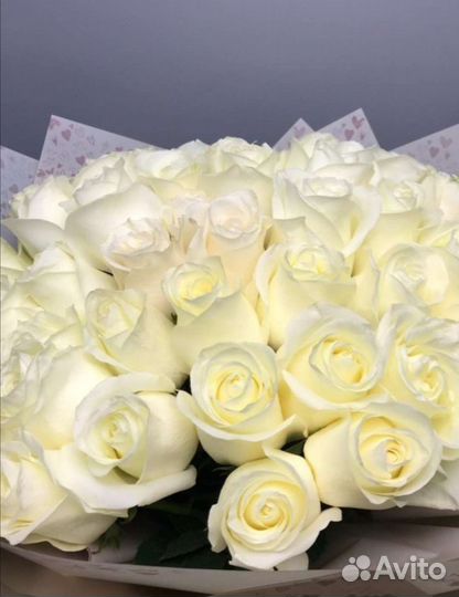 Букет белых роз