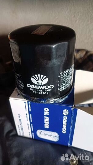 Фильтр масляный Aveo, Spark