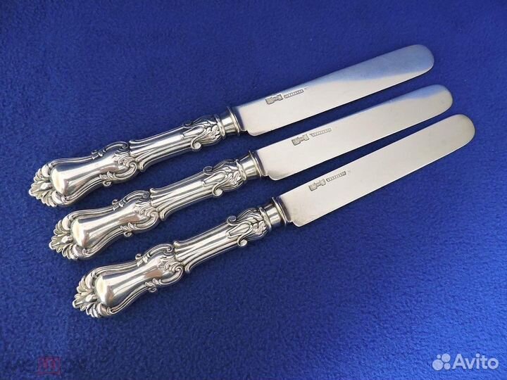 Ножи. Полностью серебро 84. Shanks & Co. Болин
