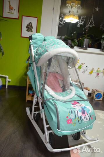 Детские санки коляска бу