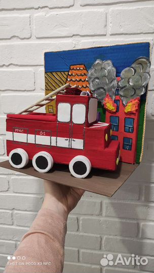 Макет. Пожарная машина