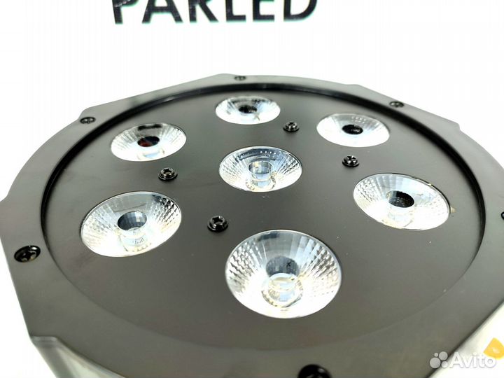 Прожектор LED flat PAR 7X18W rgbwa + UV