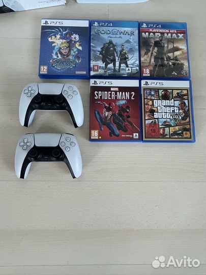 Sony playstation 5 ps5 с дисководом 2 джойстика