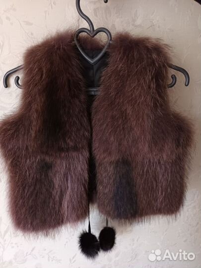 Жилет детский енотовый