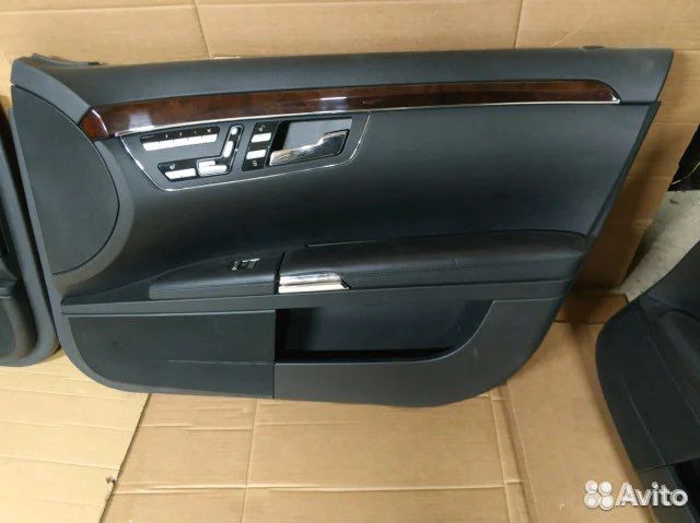 Мерседес S221 дверные карты лонг