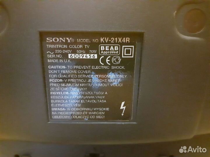 Телевизор сони kv21x4r