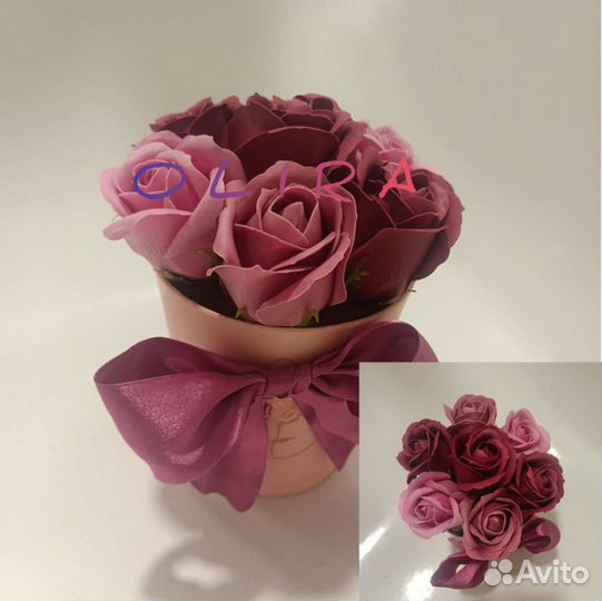 Мыльные розы, тюльпаны,пионы,камелии,георгины