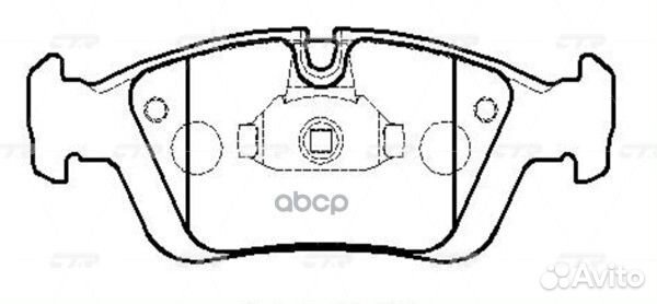 CKB-1 Колодки тормозные дисковые перед GK