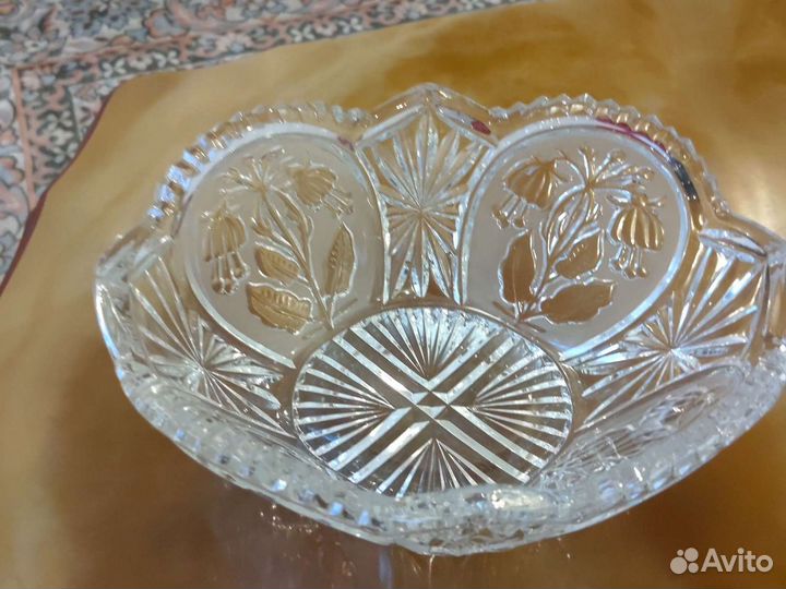Салатник,конфетница хрустальный СССР