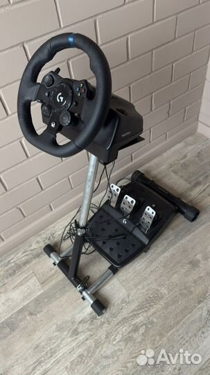Руль logitech g923 + кпп + подставка для руля