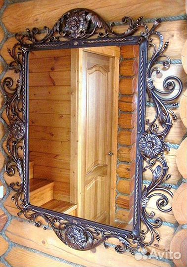 Зеркало кованое