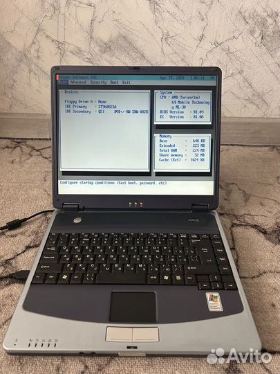 Ноутбук Benq DH 2100 joybook R22