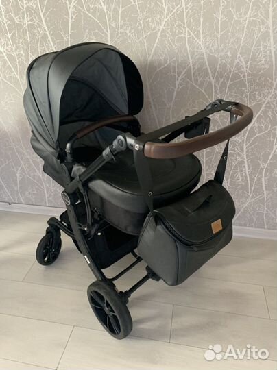 Коляска 2 в 1 эко кожа