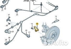 Датчик ABS Skoda Octavia A7 djka 1.4 2017