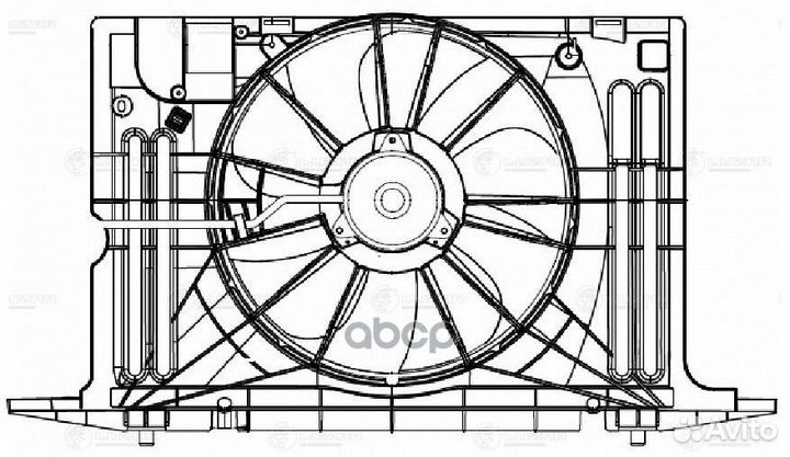Вентилятор радиатора toyota corolla 07- (с