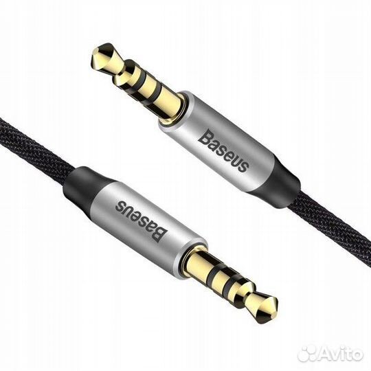 Кабель AUX 1.5м M30 Baseus серебристый