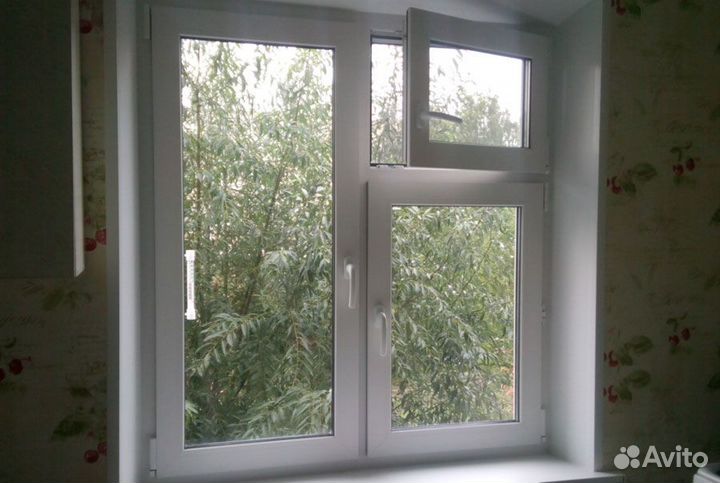 Пластиковое окно 1300*1500 с форточкой