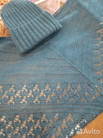 Зимний комплект вязаный