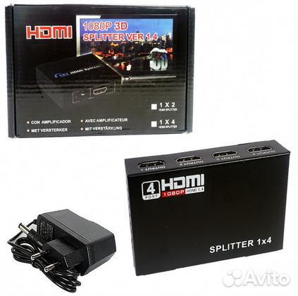 Hdmi сплиттер splitter 1*2, 1*4 и 1*8 портов