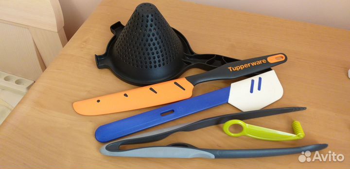 Tupperware Сито, силиконовые нож, скребок, карвинг