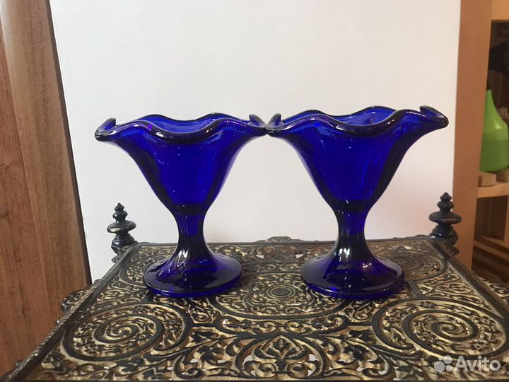 Вазочки кобальт СССР